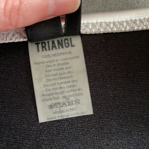 TRIANGL Neoprene Silver Metallic Bikini Bottom - Picture 7 of 7